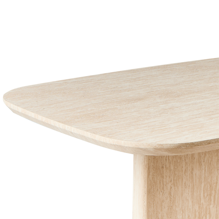 Beliani - TRAVERS - Eettafel - Lichtbruin - 180 x 90 cm - MDF