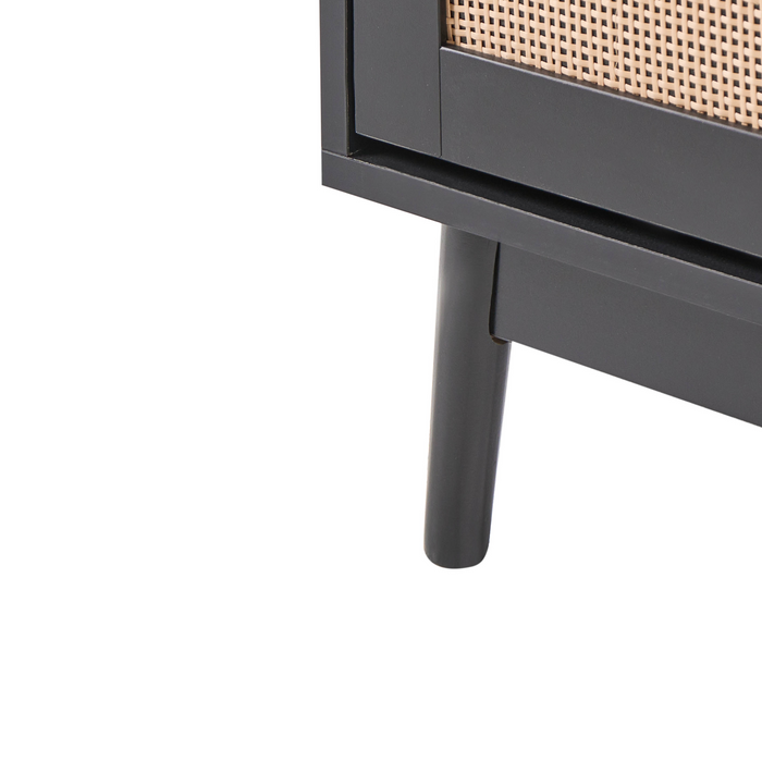 Beliani - ARMIDALE - Schoenenkast 4 vakken - Zwart - Vezelplaat