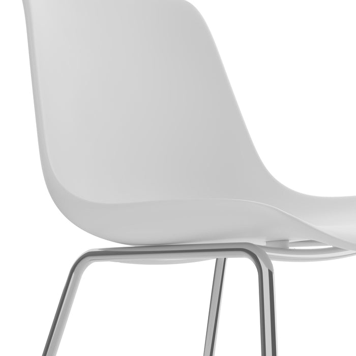 tectake® Kunststofstoelen Mave, ergonomisch, 120 kg - Set van 2