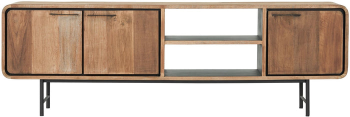 DTP Home TV stand Evo medium, 3 doors, 2 open racks,60x185x40 cm, r...
