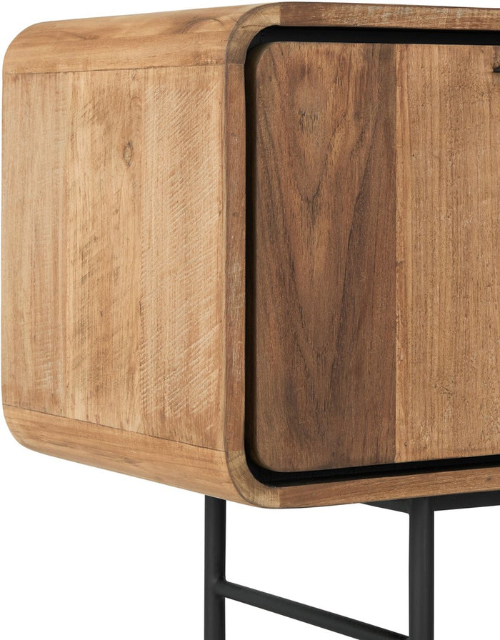 DTP Home TV stand Evo medium, 3 doors, 2 open racks,60x185x40 cm, r...