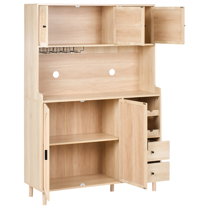 Beliani - CAMPBELLTON - Lichtbruin - Lichtbruin - Vezelplaat