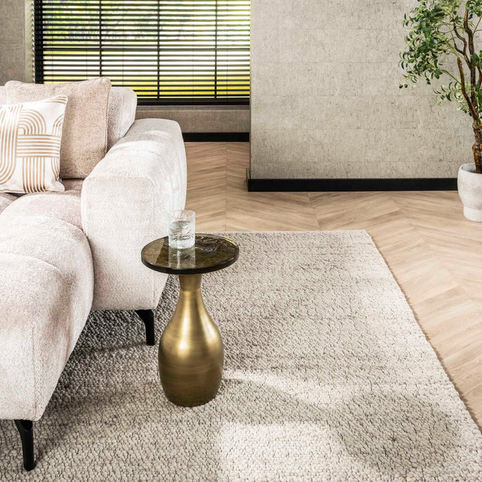 Fraaai Benny bijzettafel druppel S - goud antiek finish