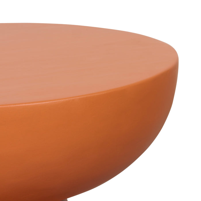 Bijzettafel Graz - Oranje|Terra - MDF - 34x43x34cm (BxHxD)