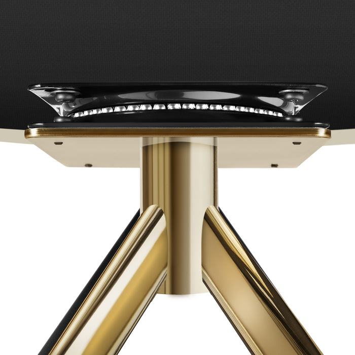 tectake® Lona fluwelen draaistoel met dikke vulling - Set van 2