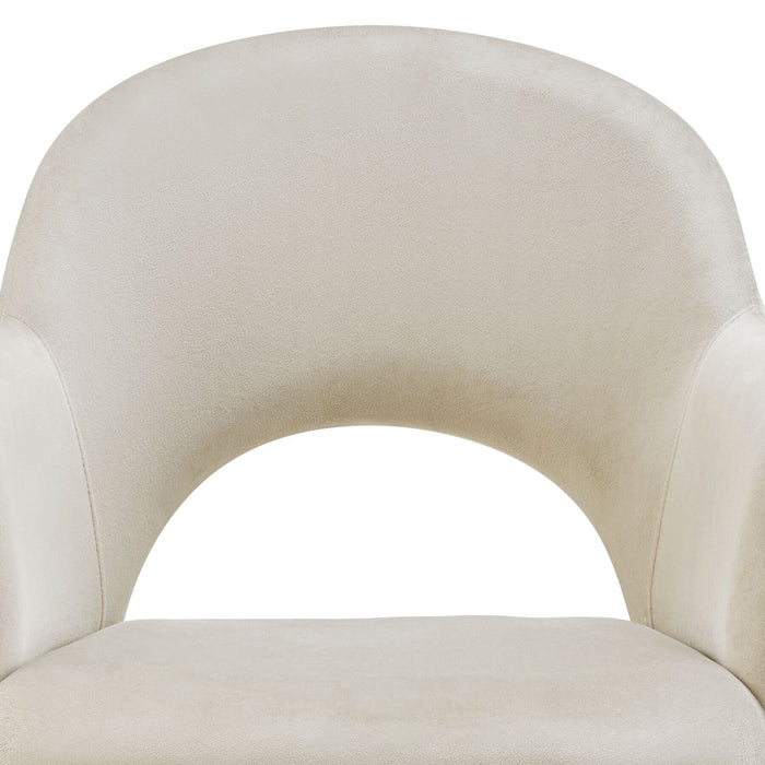 tectake® Eetkamerstoel Sachel, fluweellook, gestoffeerd, 120 kg