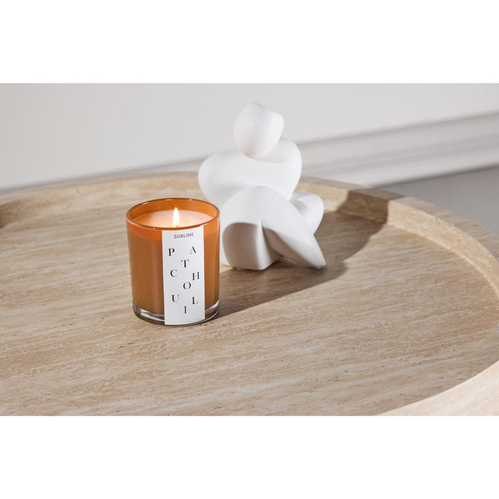 Svea - Bjørn ronde bijzettafel - ø60 cm - travertinlook