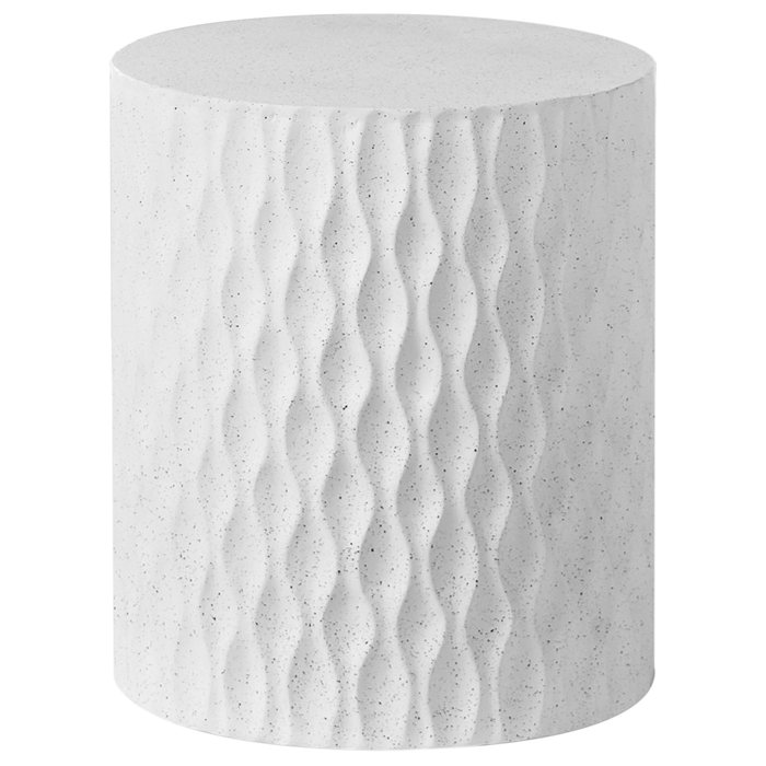 Beliani - ANTELAO - Bijzettafel - Wit - Lichtbeton MgO