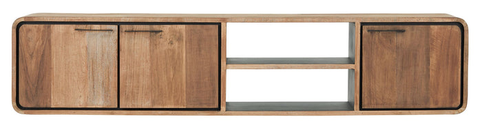 DTP Home Hanging TV stand Evo medium, 3 doors, 2 open racks,40x185x...