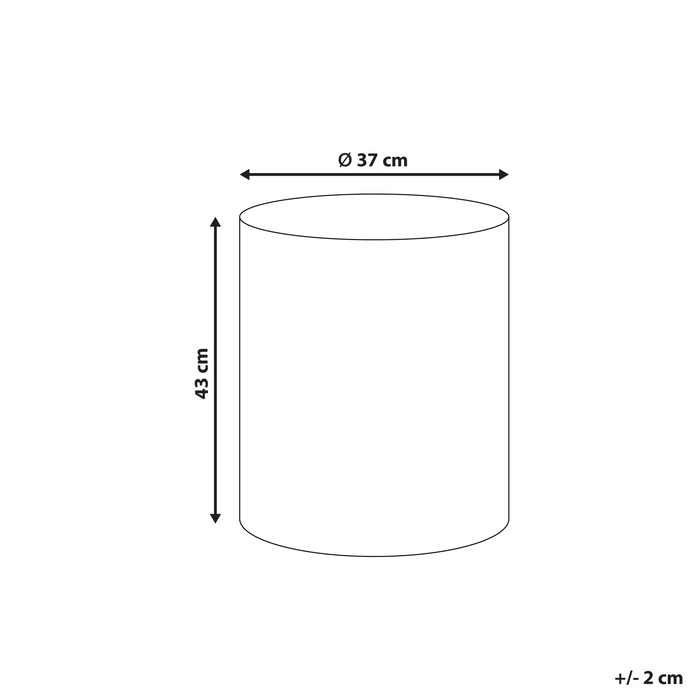 Beliani - ANTELAO - Bijzettafel - Wit - Lichtbeton MgO
