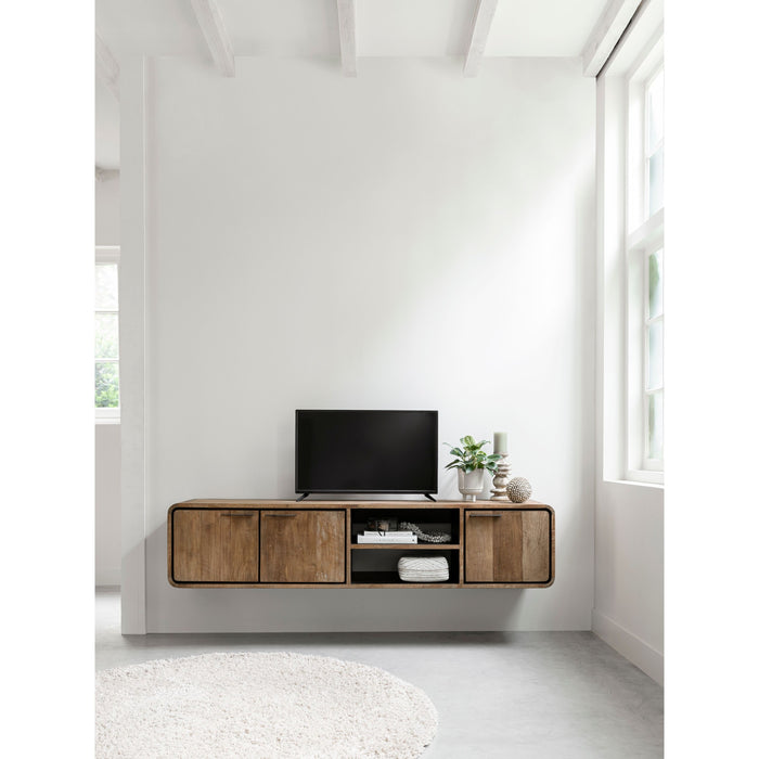 DTP Home Hanging TV stand Evo medium, 3 doors, 2 open racks,40x185x...