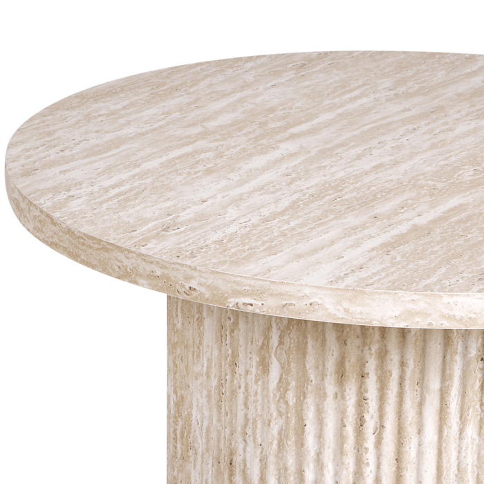 Beliani - AMMON - Bijzettafel - Beige - MDF