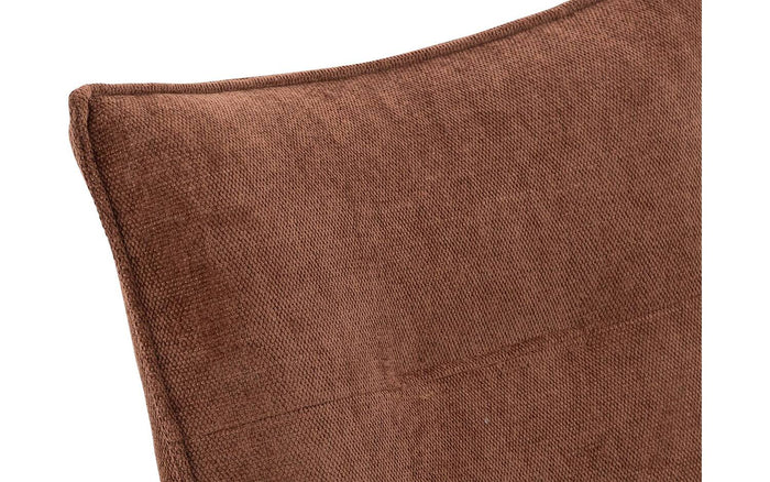 Goossens Eetkamerstoel Erik - Textiel met armleuning