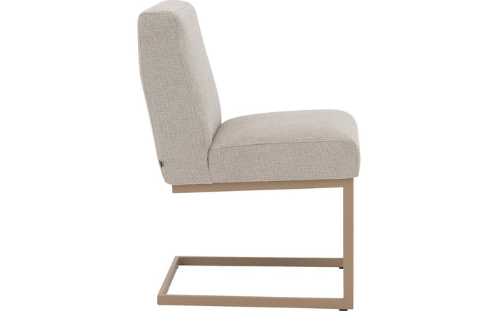 Goossens Eetkamerstoel Tommie - Textiel zonder armleuning