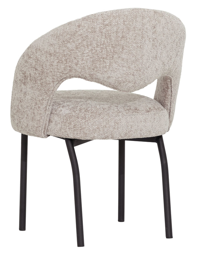 MUST Living Dining chair Arca,86x61x61 cm, glossy sand