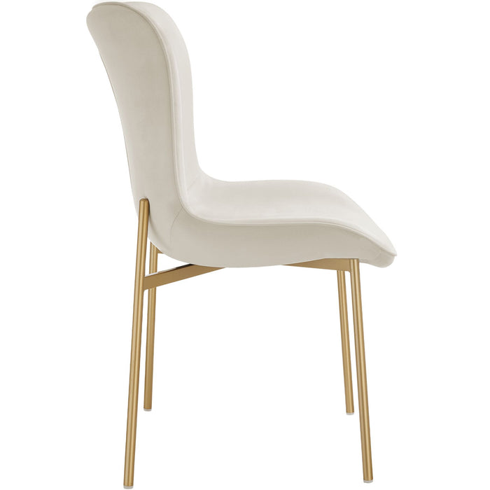 tectake® Gestoffeerde stoel Tessa - Set van 2