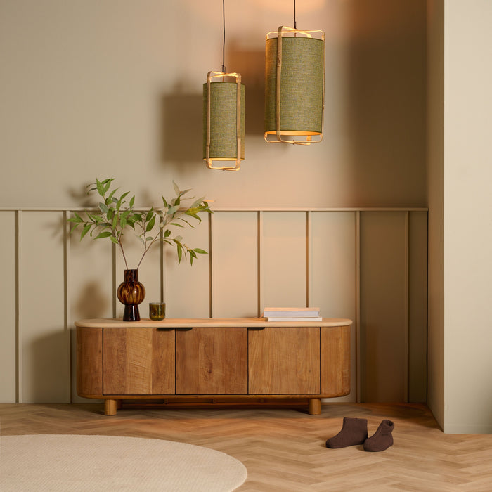 TV-meubel Doble - Beige|Creme|Hout - Naturel - Hout