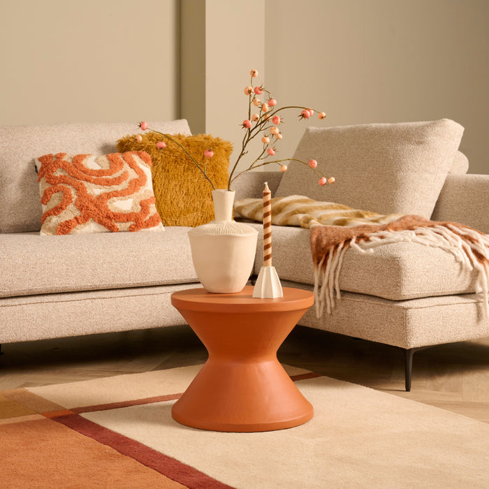 Bijzettafel Innsbruck - Rood - MDF - 40x34x40cm (BxHxD)