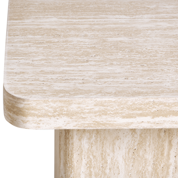 Beliani - DUSON - Bijzettafel - Beige - MDF
