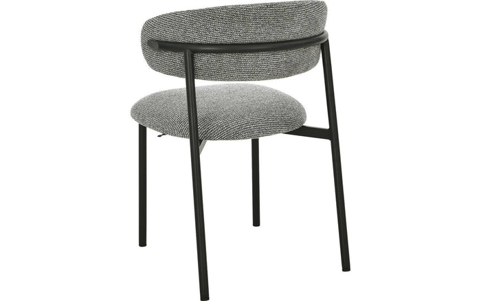 Goossens Eetkamerstoel Siem - Textiel zonder armleuning