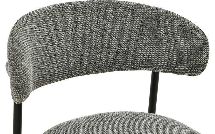 Goossens Eetkamerstoel Siem - Textiel zonder armleuning