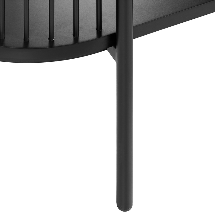 Beliani - BIRSON - Opbergkast 3 planken - Zwart - MDF