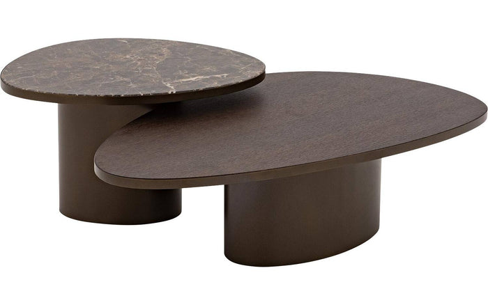 Goossens Salontafel Solea in Marmer bruin