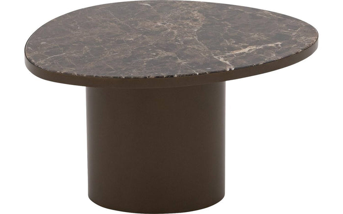 Goossens Salontafel Solea in Marmer bruin