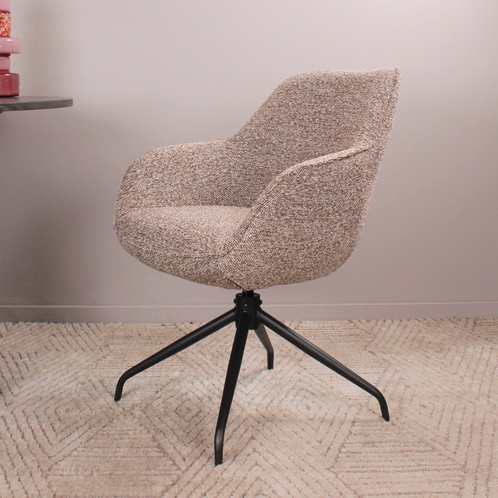 DS4U Cas armstoel terugdraai - coffee