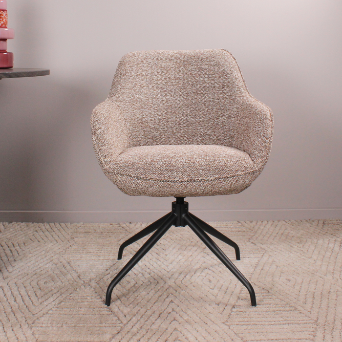 DS4U Cas armstoel terugdraai - coffee