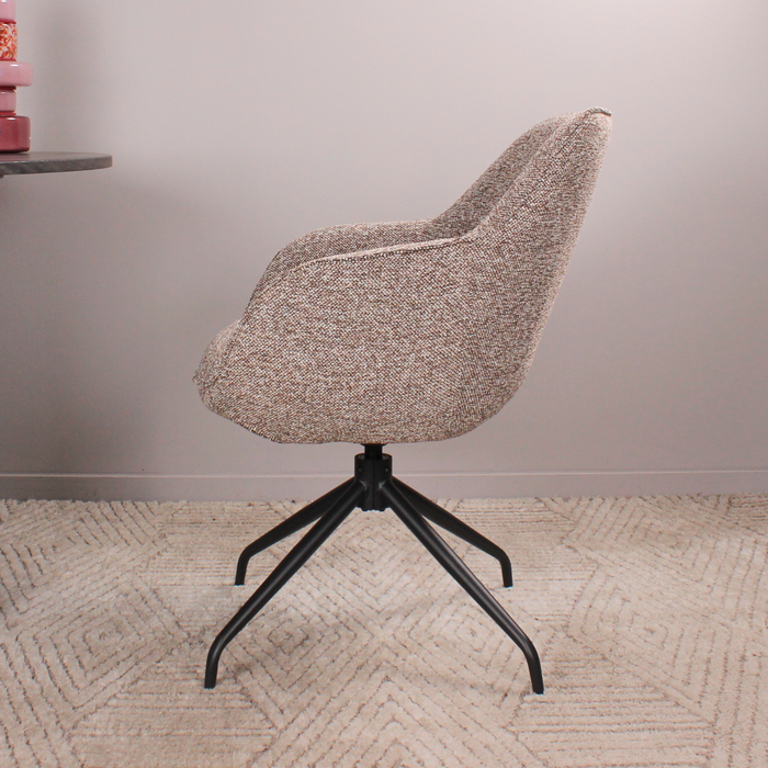 DS4U Cas armstoel terugdraai - coffee