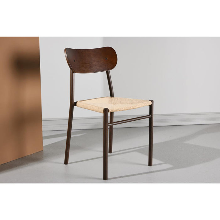 Svea - Weber eetkamerstoel - rattan - mokka