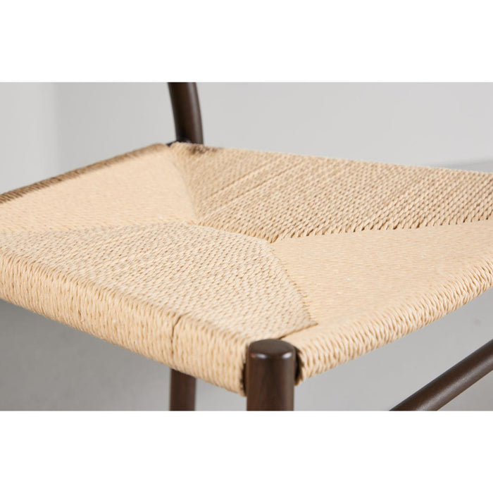 Svea - Weber eetkamerstoel - rattan - mokka