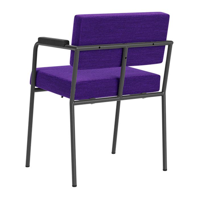 FÉST Monday Eetkamerstoel met Armleuning - Steelcut Quartet - Black / Purple