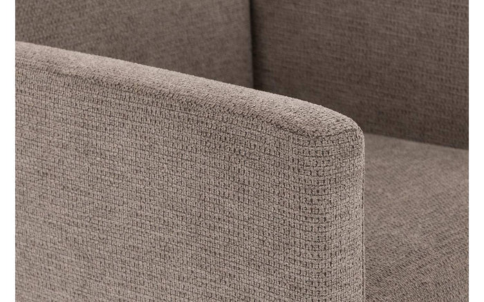 Goossens Eetkamerstoel Tommie - Textiel met armleuning