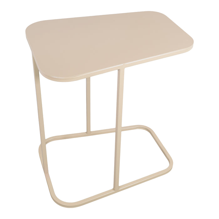 LOFT42 Inris Bijzettafel - Metaal - Beige -51x35x55