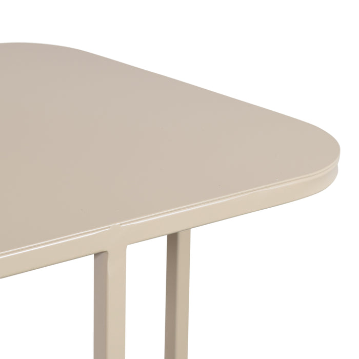 LOFT42 Inris Bijzettafel - Metaal - Beige -51x35x55