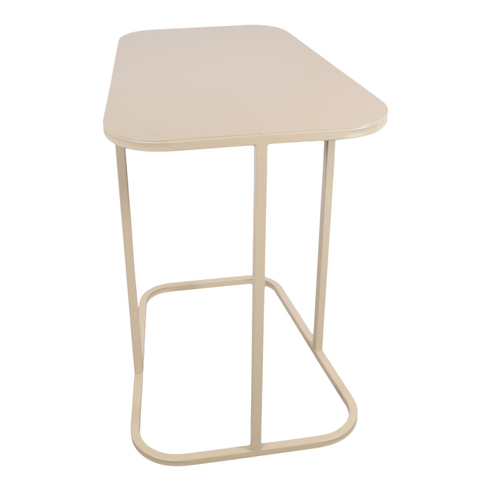 LOFT42 Inris Bijzettafel - Metaal - Beige -51x35x55