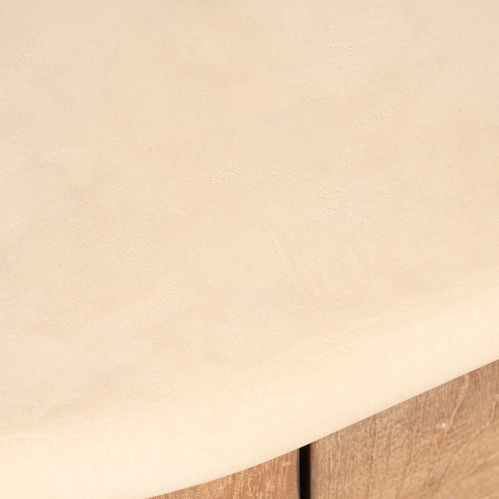 TV-meubel Doble - Beige|Creme|Hout - Naturel - Hout