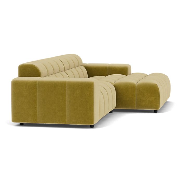 FÉST Dot Hoekbank met Chaise Longue - Royal / Pistache