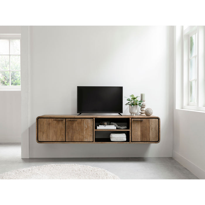 DTP Home Hanging TV stand Evo medium, 3 doors, 2 open racks,40x185x...