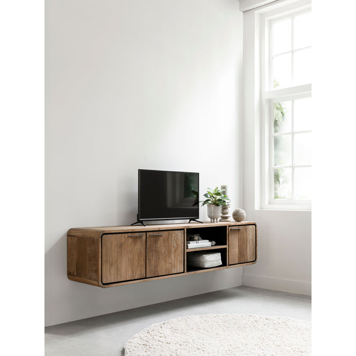 DTP Home Hanging TV stand Evo medium, 3 doors, 2 open racks,40x185x...