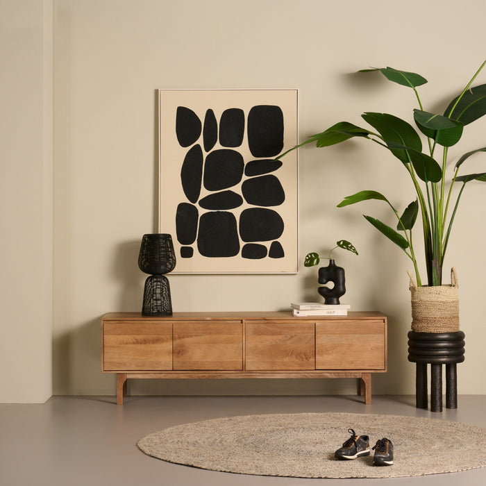 TV-meubel Sines - Bruin|Hout - Mango - Mangohout