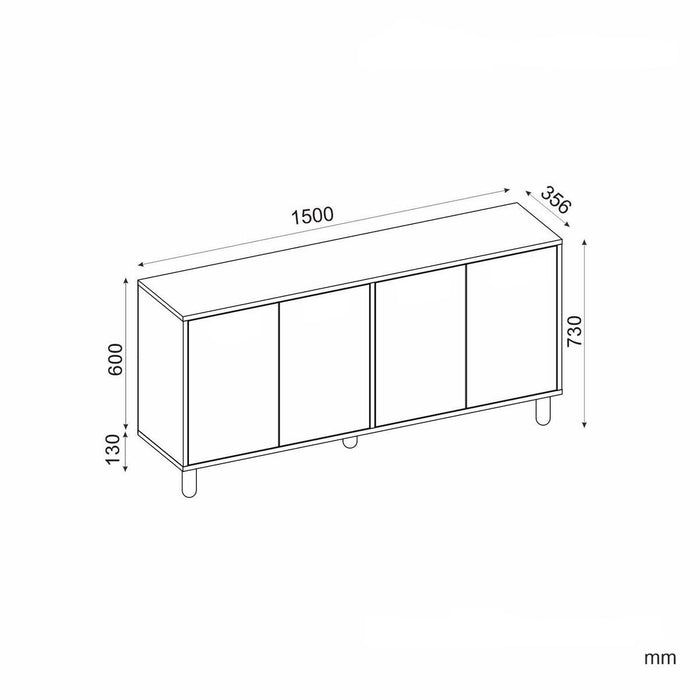 Calicosy - Dressoir LEILA - B150 cm
