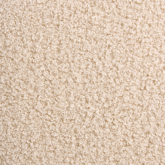 Beliani - EMBAR - Eetkamerstoel set van 2 - Bruin - Rubberhout|Bouclé