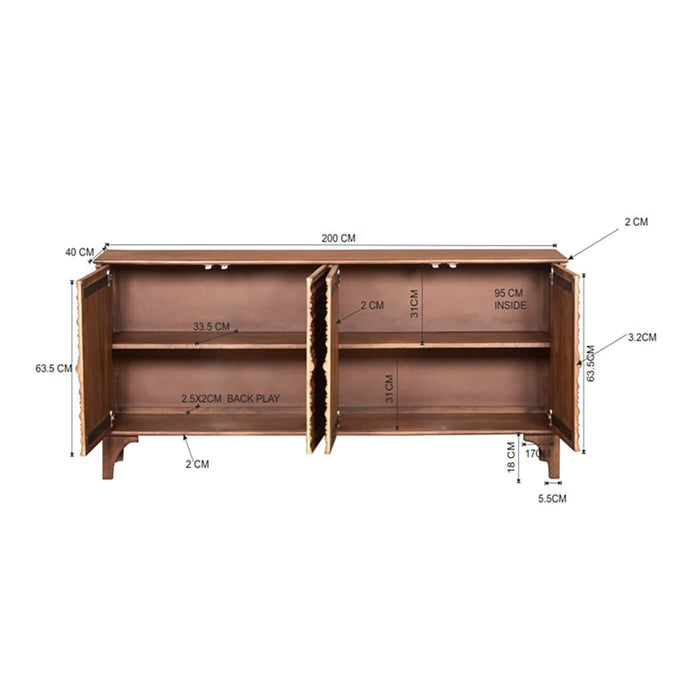 Dressoir Santos 4 deuren Kare Design