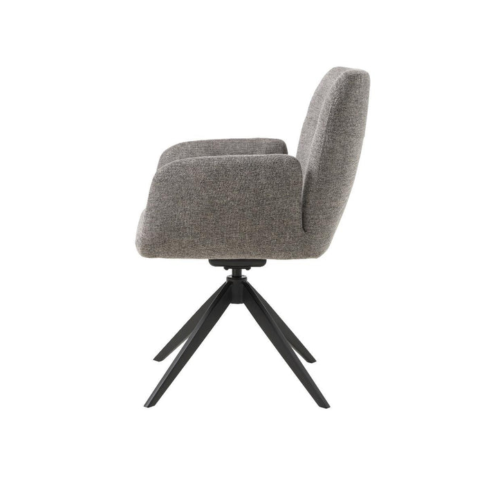 Nordic Home - Roxanne draaibare eetkamerstoel - grijs