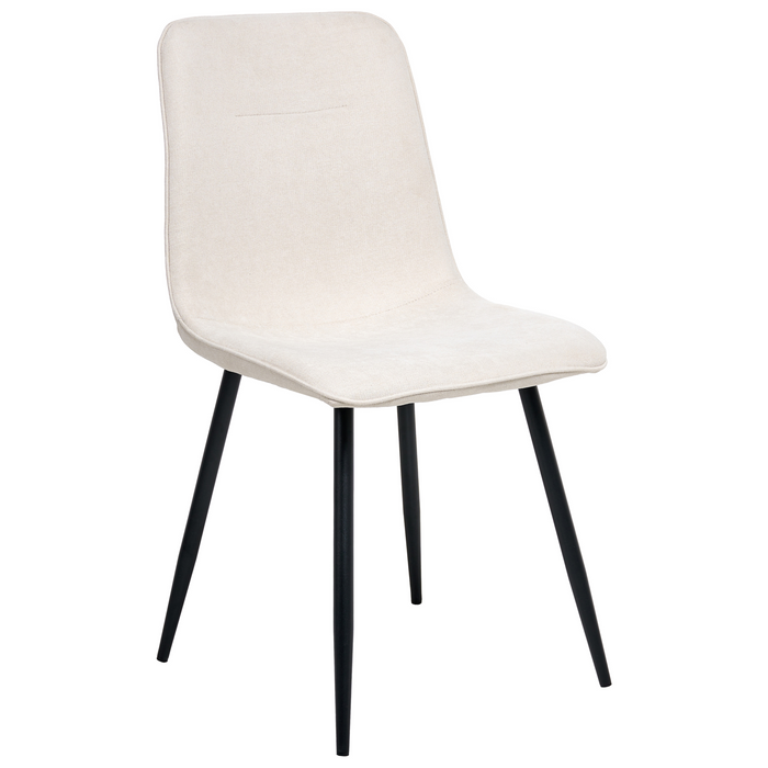 Beliani - TUSCOLA - Eetkamerstoel set van 4 - Lichtbeige - Stof