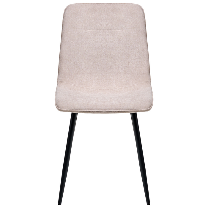 Beliani - TUSCOLA - Eetkamerstoel set van 4 - Lichtbeige - Stof