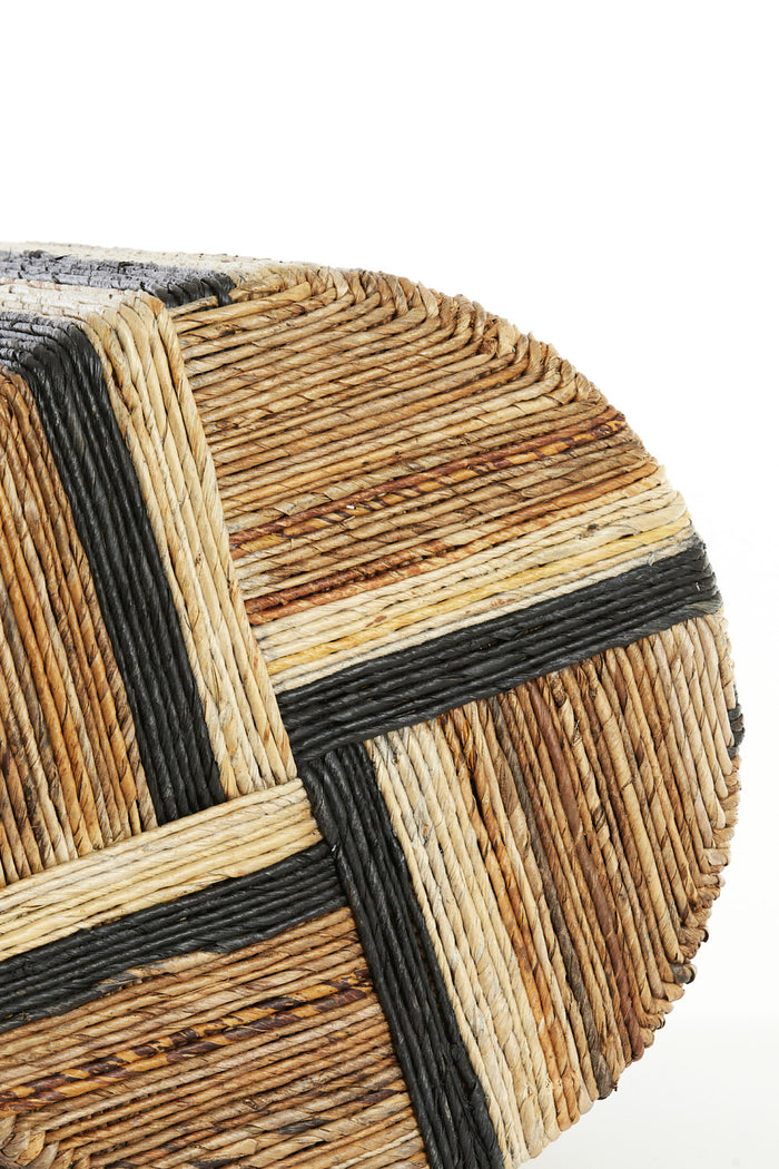 Light & Living - Poef YUTURI - Ø40x45 cm - Bruin